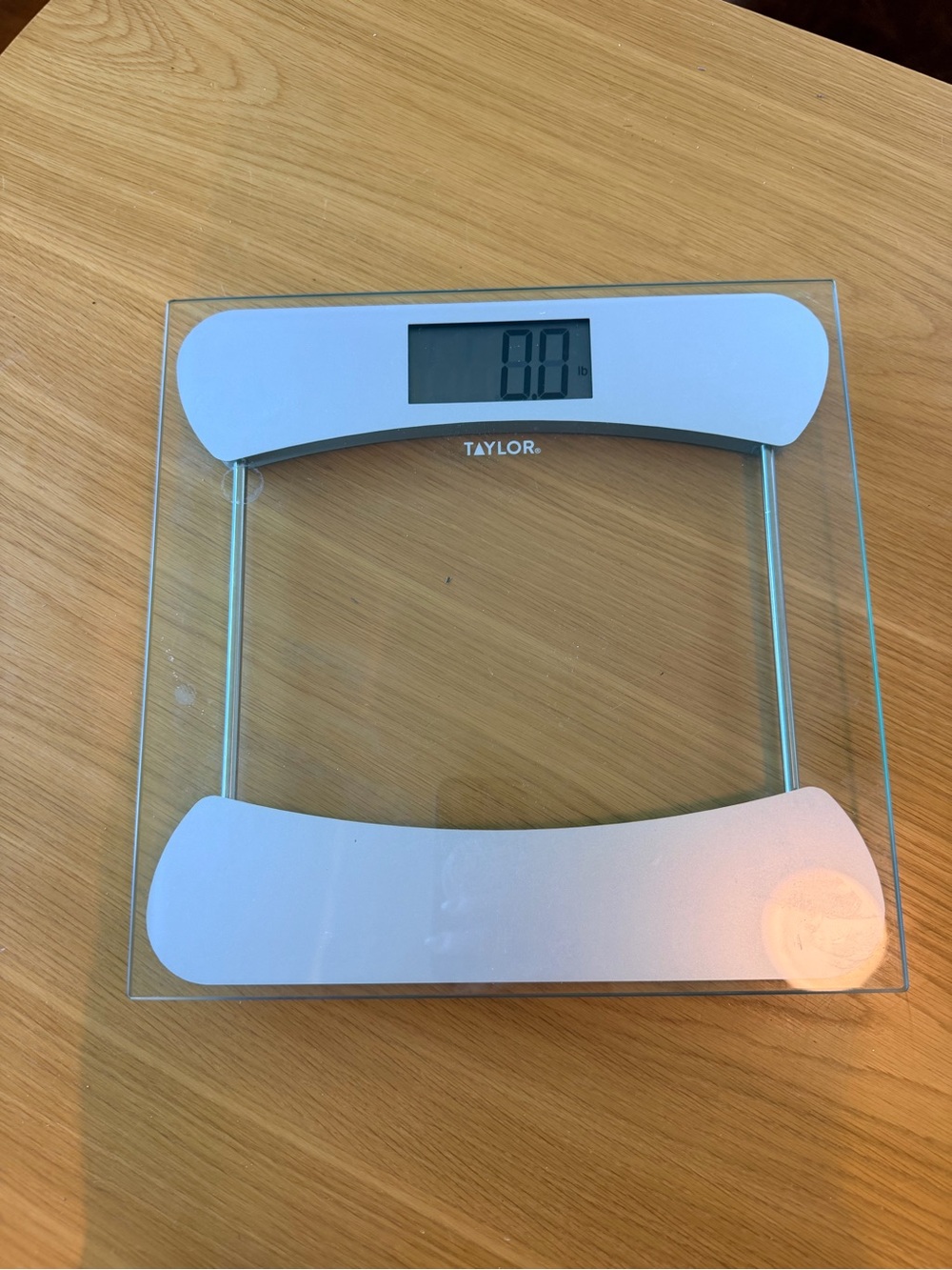 Taylor Glass Digital Bathroom Scale in Silver
